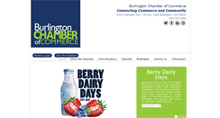 Desktop Screenshot of burlington-chamber.com