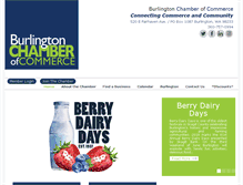 Tablet Screenshot of burlington-chamber.com